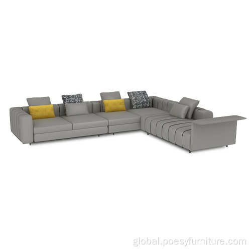 L Shape Sofa for Living Room Modern designer module sectional L shape sofa Supplier